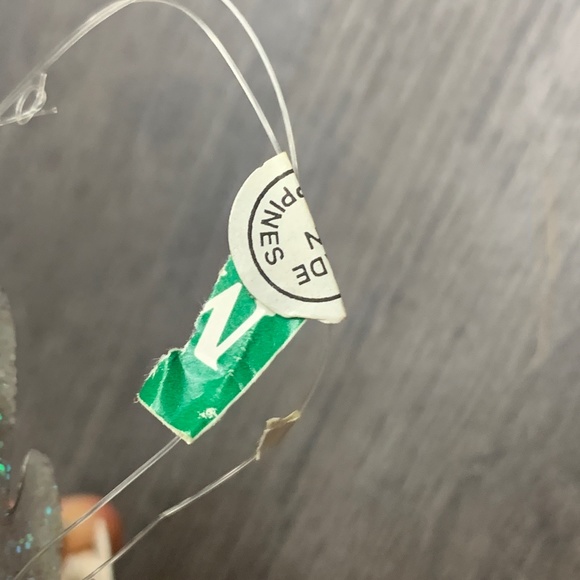 White snowflake Ornament, pink purple glitter shine sparkle, holiday decorations - Picture 12 of 15